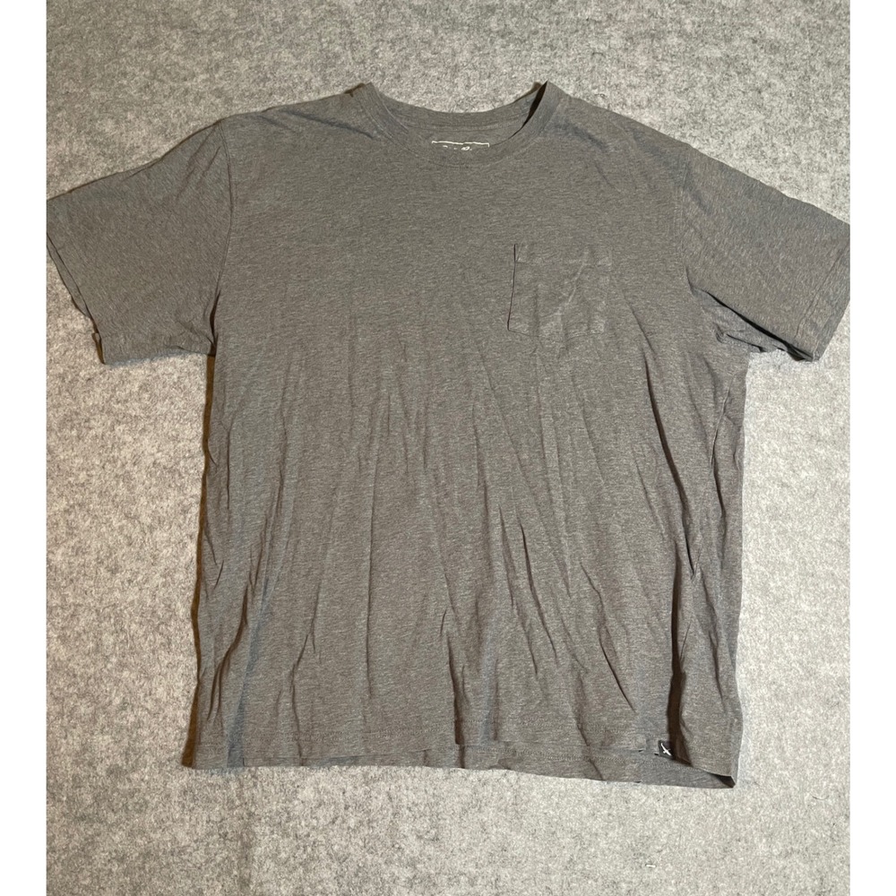 Eddie Bauer Legendwash Mens XL Gray Short Sleeve Pocket T-Shirt Heathered Crew
